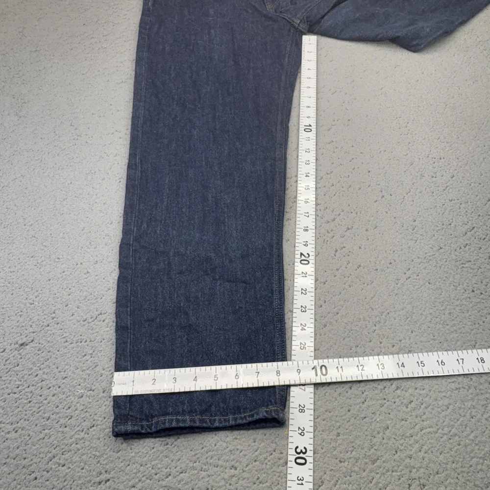 Banana Republic Jeans Mens 38x28 Blue Straight Relaxed Fit Dark Denim Zip Fly